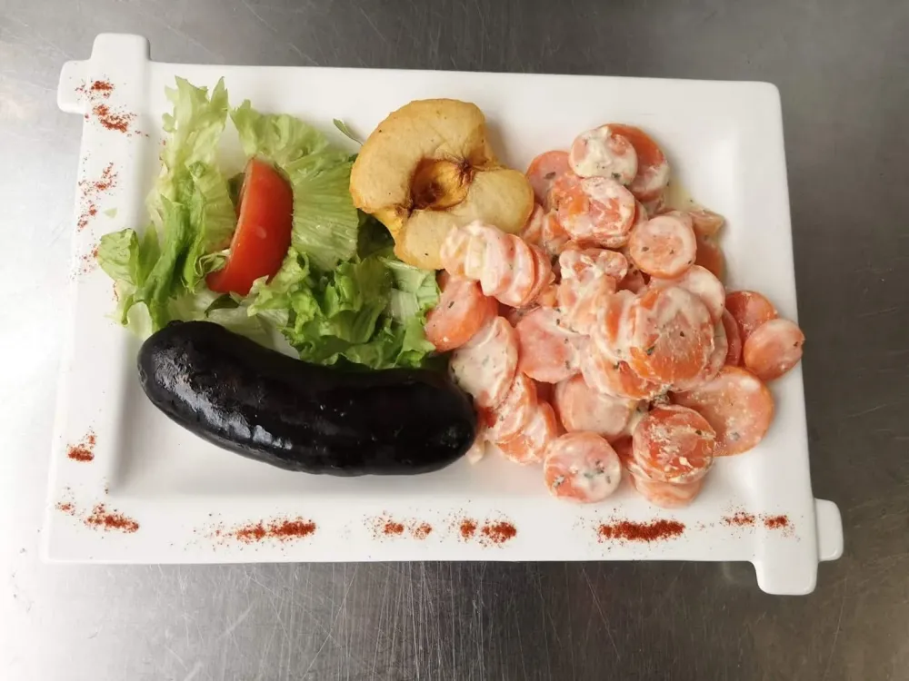 Boudin noir - carottes vichy